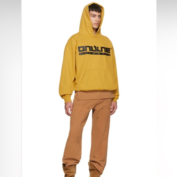 Online Ceramics Yellow Reading Logo Hoodie - Picture 7 of 9